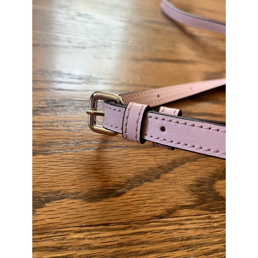 Kate Spade New York Pebbled Leather Crossbody Bag Lavender Pink Flap Zip Purse - Picture 11 of 12